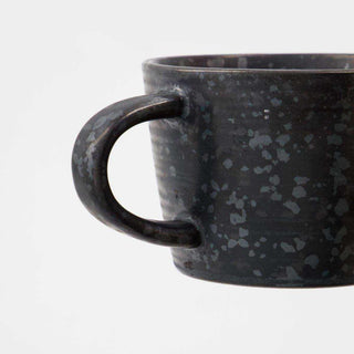 Cup and saucer black 13cm - Het Adres