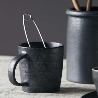 Tête de pion noir 9 cm - Het Adres