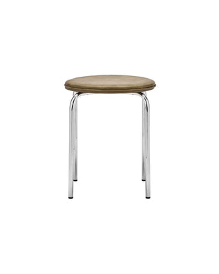 Kruk Comma Kaki 37cm van House Doctor, recht van voren met vorm en afwerking zichtbaar