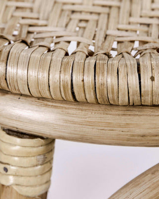 Kruk Trenza naturel 50cm van House Doctor, van dichtbij met materiaal en afwerking zichtbaar