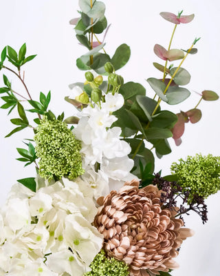 Kunstboeket Wild creme 38cm van House Doctor, van dichtbij met materiaal en afwerking zichtbaar