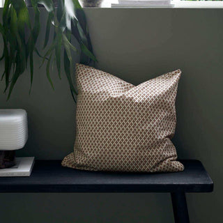 Funda de cojín Nero camel 50x50cm - Het Adres