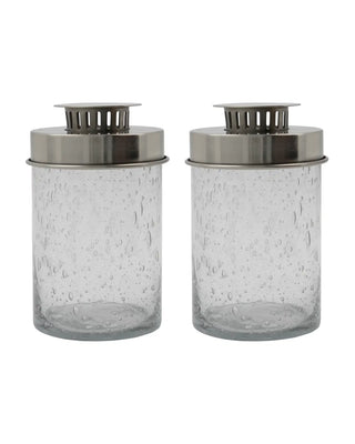 Lantaarn Omay Helder 18cm - set van 2 van House Doctor, duidelijk als hoofdfoto afgebeeld