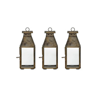 Lantaarns Tilka antiek 17cm - 3 stuks van House Doctor, duidelijk als hoofdfoto afgebeeld