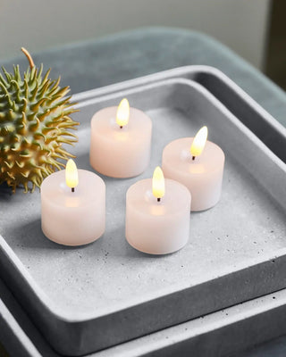 LED theelichtjes wit - 4 stuks van House Doctor, toegepast in een sfeervolle interieursetting
