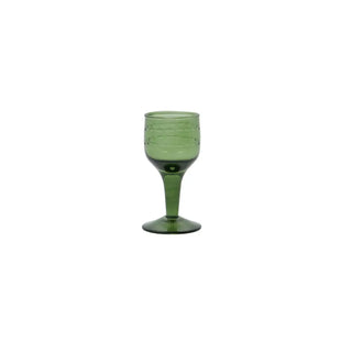 Likeurglas vintage groen glaswerk 5cl van House Doctor, duidelijk als hoofdfoto afgebeeld
