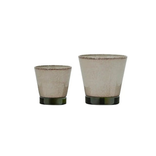 Lima bloempot met schotel beige - set van 2 van House Doctor, duidelijk als hoofdfoto afgebeeld