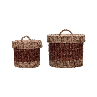 Manden Rangi Bruin 18cm - Set van 2 van House Doctor, duidelijk als hoofdfoto afgebeeld