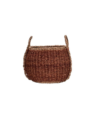Manden Rangi Bruin 30cm - Set van 2 van House Doctor, recht van voren met vorm en afwerking zichtbaar