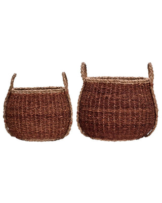 Manden Rangi Bruin 30cm - Set van 2 van House Doctor, duidelijk als hoofdfoto afgebeeld