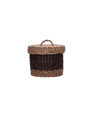 Manden Rangi Pruim Zeegras 18cm - Set van 2 van House Doctor, vanuit een aanvullend productaanzicht