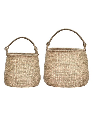 Manden set Cesta naturel 45cm van House Doctor, duidelijk als hoofdfoto afgebeeld