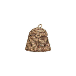 Manden set Rama naturel 28cm van House Doctor, recht van voren met vorm en afwerking zichtbaar