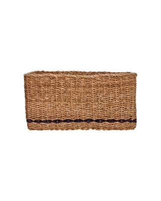 Manden Squares Natuur 20cm van House Doctor, met stof en structuur van dichtbij zichtbaar