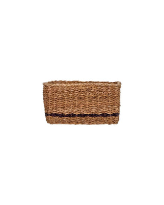 Manden Squares Natuur 20cm van House Doctor, van opzij met vorm en constructie zichtbaar