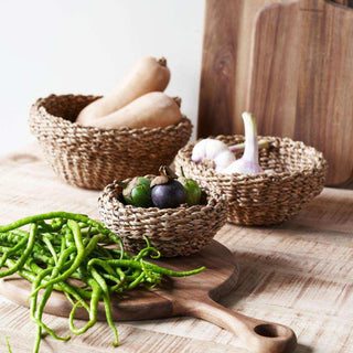 Mandenset Otta naturel 27cm van House Doctor, toegepast in een sfeervolle interieursetting