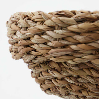 Mandenset Otta naturel 27cm van House Doctor, van opzij met vorm en constructie zichtbaar