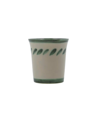 Mok Diva Groen 9cm - 2 stuks van House Doctor, recht van voren met vorm en afwerking zichtbaar