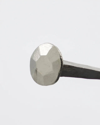 Nagels Wall Zilveren afwerking 8cm - 6 stuks van House Doctor, schuin bekeken met vorm en afwerking zichtbaar