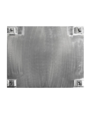Nema magnetisch notitibord zilver 40x50cm van House Doctor, recht van voren met vorm en afwerking zichtbaar