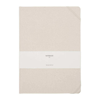Notitieboek Journal beige A4 van House Doctor, aan de achterzijde met constructie zichtbaar