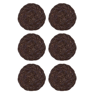 Onderzetters Coaster chocolate Ø10 cm set van 6 van House Doctor, duidelijk als hoofdfoto afgebeeld