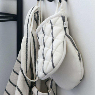 Oven mitt Dry white striped - Het Adres