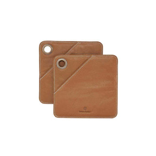 Pannenlappen Square bruin - set van 2 van House Doctor, als vrijstaande productfoto