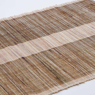 Placemat Bols naturel 48x35cm - 4 stuks van House Doctor, van opzij met zicht op vorm en constructie