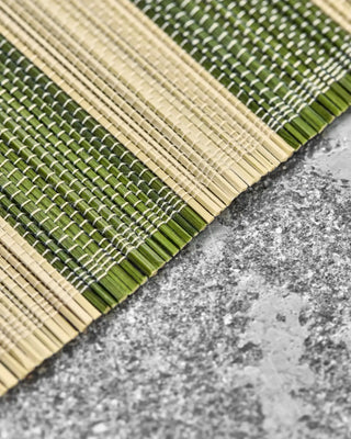Placemat Rayas groen - 4 stuks van House Doctor, in een gestileerde detailopstelling