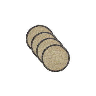 Placemat Space Naturel- 4 stuks van House Doctor, met vorm, materiaal en afwerking duidelijk zichtbaar