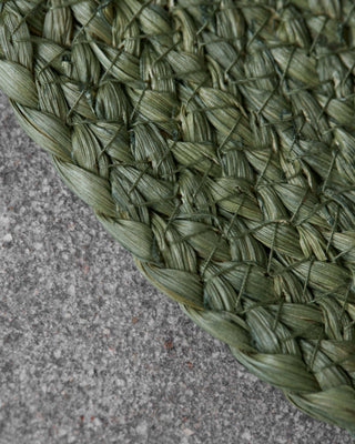 Placemats Circle groen - 4 stuks van House Doctor, in een gestileerde detailopstelling