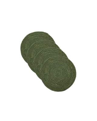 Placemats Circle groen - 4 stuks van House Doctor, duidelijk als hoofdfoto afgebeeld
