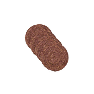 Placemats Circle rose taupe set van 4 Ø38 cm van House Doctor, duidelijk als hoofdfoto afgebeeld