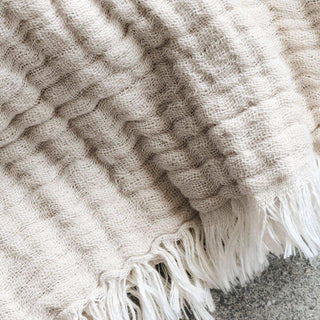 Plaid Alice beige 200x140cm - Het Adres
