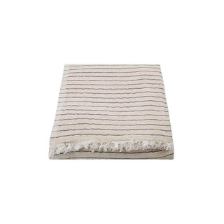 Plaid Alice stripe gris 200x140cm - Het Adres