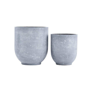 Topf Gard grau 55x50cm – 2er-Set – Het Adres