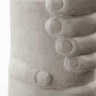 Pot Handy grijs 18cm van House Doctor, met een close-up van de afwerking