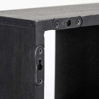 Rek Display zwart 64cm van House Doctor, in een gestileerde detailopstelling