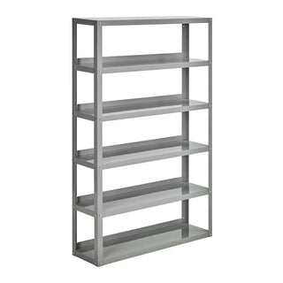 Rek Use lichtgrijs 128cm van House Doctor, recht van voren met vorm en afwerking zichtbaar