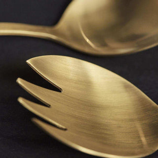 Salad cutlery set golden - Het Adres