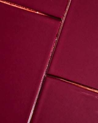 Salontafel Brick Rood 100 cm van House Doctor, in een gestileerde detailopstelling