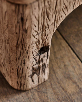 Salontafel Coff naturel 80x80cm van House Doctor, van dichtbij met materiaal en textuur zichtbaar