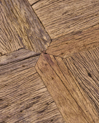 Salontafel Coff naturel 80x80cm van House Doctor, recht van voren met vorm en afwerking zichtbaar