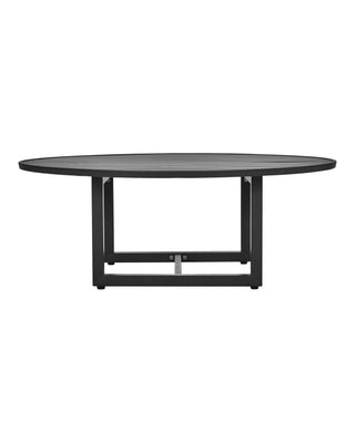 Salontafel Helo zwart rond 120cm - outdoor van House Doctor, schuin bekeken met vorm en afwerking zichtbaar
