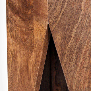 Salontafel / kruk Okta naturel 45cm van House Doctor, van bovenaf met zicht op vorm en indeling