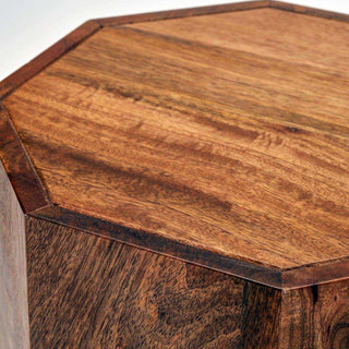 Salontafel / kruk Okta naturel 45cm van House Doctor, met een close-up van de afwerking