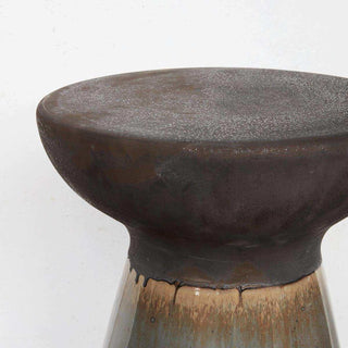 Salontafel / kruk Pablo bruin 43cm van House Doctor, van dichtbij met materiaal en textuur zichtbaar