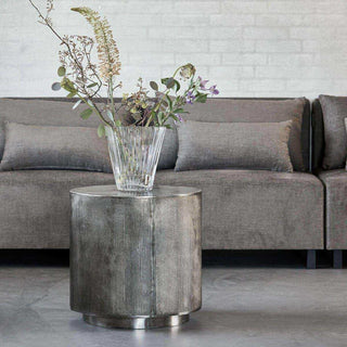 Couchtisch Rota gebürstet Silber 50cm - Het Adres