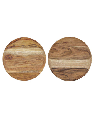 Schalen wood naturel 17cm - 2 stuks van House Doctor, duidelijk als hoofdfoto afgebeeld